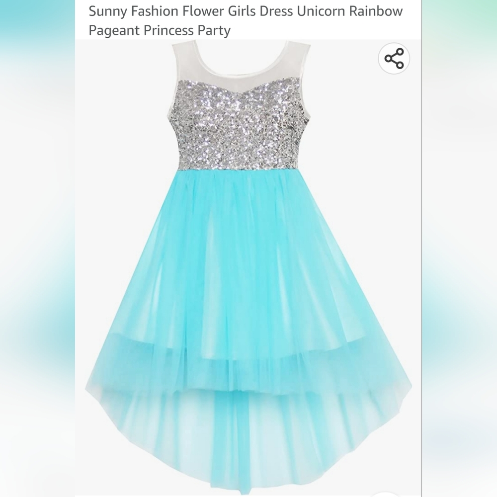 Girl's party dress, size 8, NWT